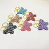 Rhinestone Butterfly Keychain and Bag Charm - Elegant Pendant and Car Hanging Ornament