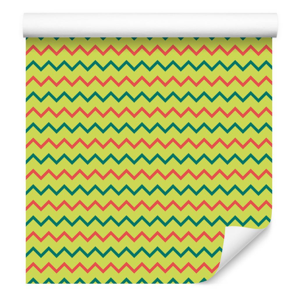 Zigzag Gold and Yellow Wallpaper for Living Room and Bedroom 50x1000