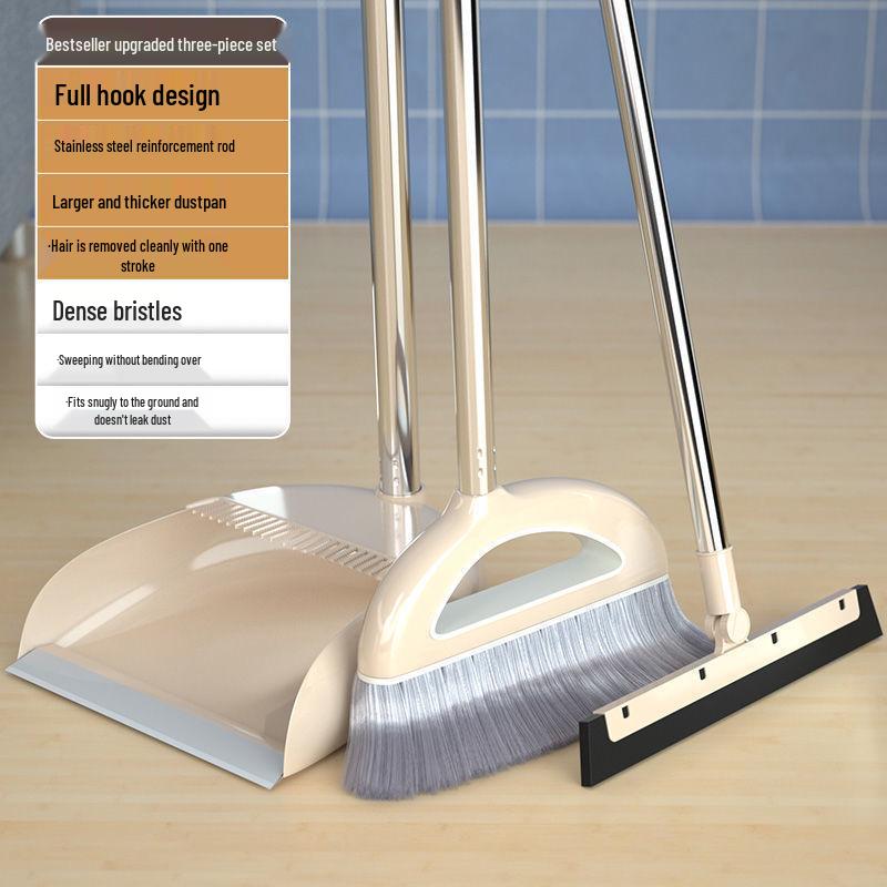 Magic Hair-Free Broom & Dustpan Set for Efficient Household Cleaning
