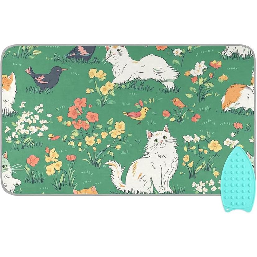 Ironing Mat Portable Ironing Pad Ironing Blanket for Table Top Heat Resistance Double-Side Using Travel Large 47.2 x 27.6 Inch Foldable Lightweight