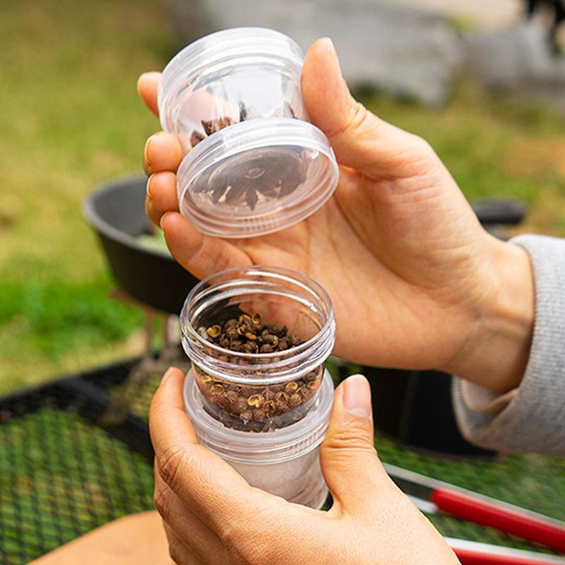 Outdoor Portable Splicing Seasoning Bottles 5-piece Sets Camping Picnics Fishing Barbecue Seasoning Box Keep Spices Dry