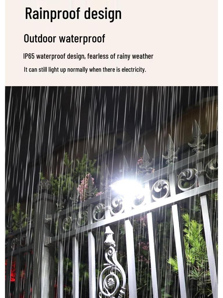 Automatic Solar Wall Light with Motion Sensor for Outdoor Spaces