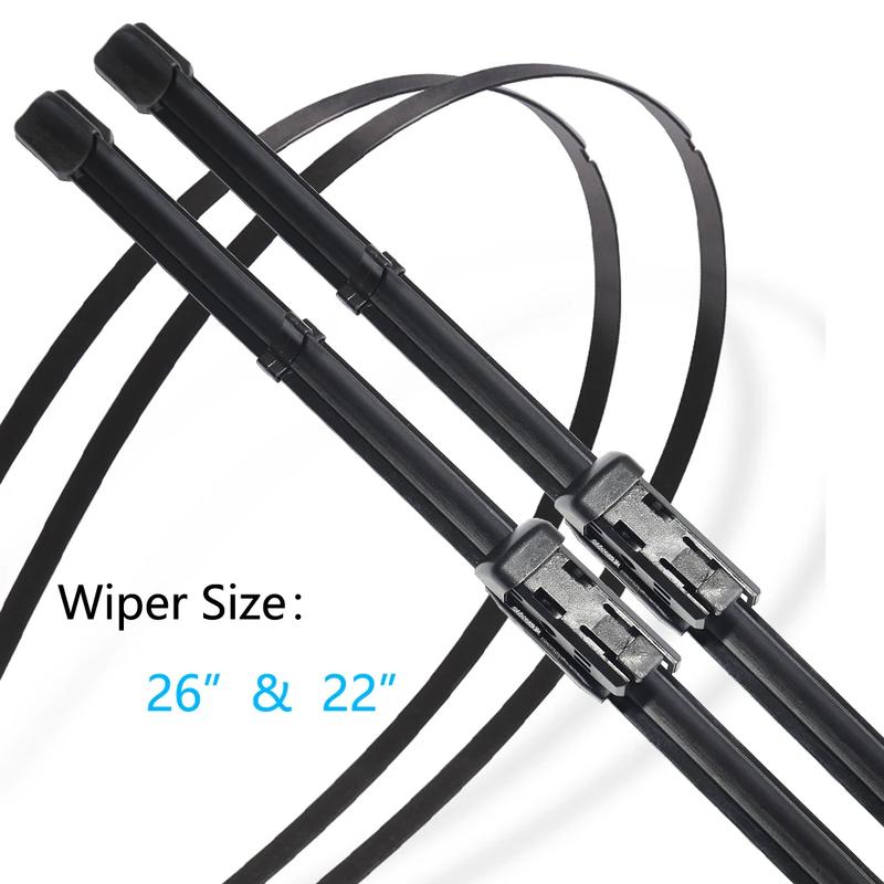 Car Wiper Blades For Porsche Cayenne MK3 Body Kit E3 9YA 9YB -2025 Durable Slient Windshield Windscreen Wipers Accessories