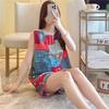 Cotton and silk pajamas women's summer thin loose sleeveless artificial cotton loungewear can be worn outside student cotton silk suit plus size