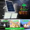 2 Head Stepless Dimming Light Waterproof LED Flood Lamp Remote Control Solar Landscape Spotlight for Outdoor Garden Path Street