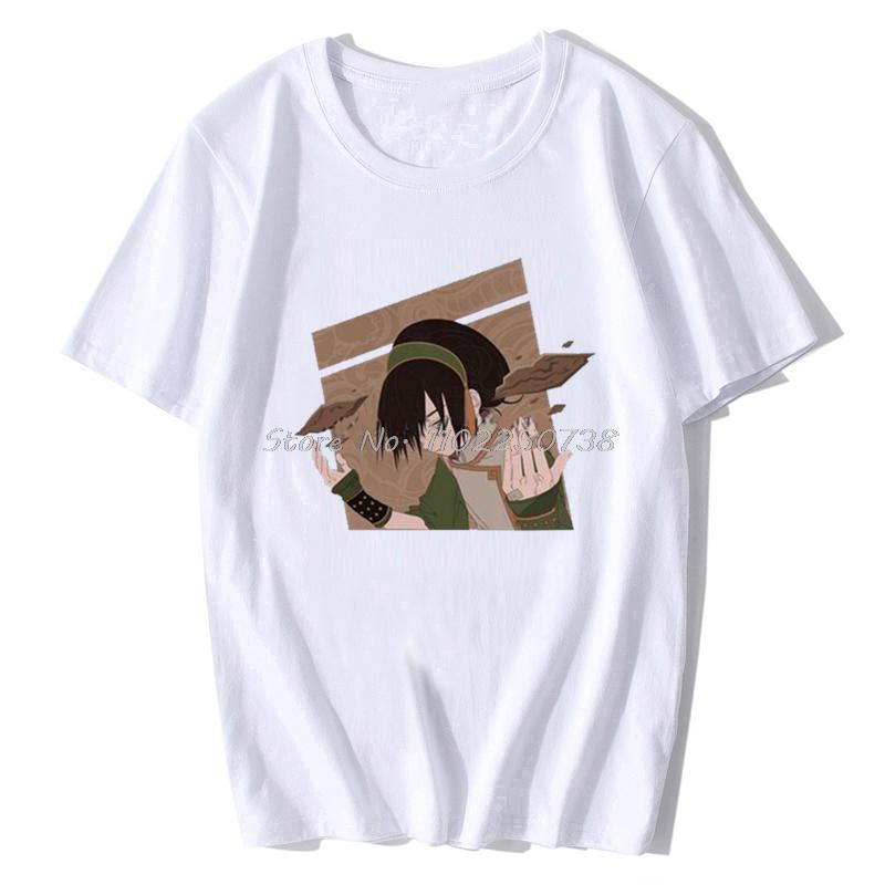 Funny Avatar The Last Airbender T Shirt Men Short Sleeves Cotton T-shirt Casual The Legend of Aang Tee Tops Fashion Anime Tshirt