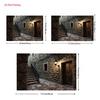 2D Dark Corridor Backdrop, Ancient Stone Alley with Lantern Party Background Cloth