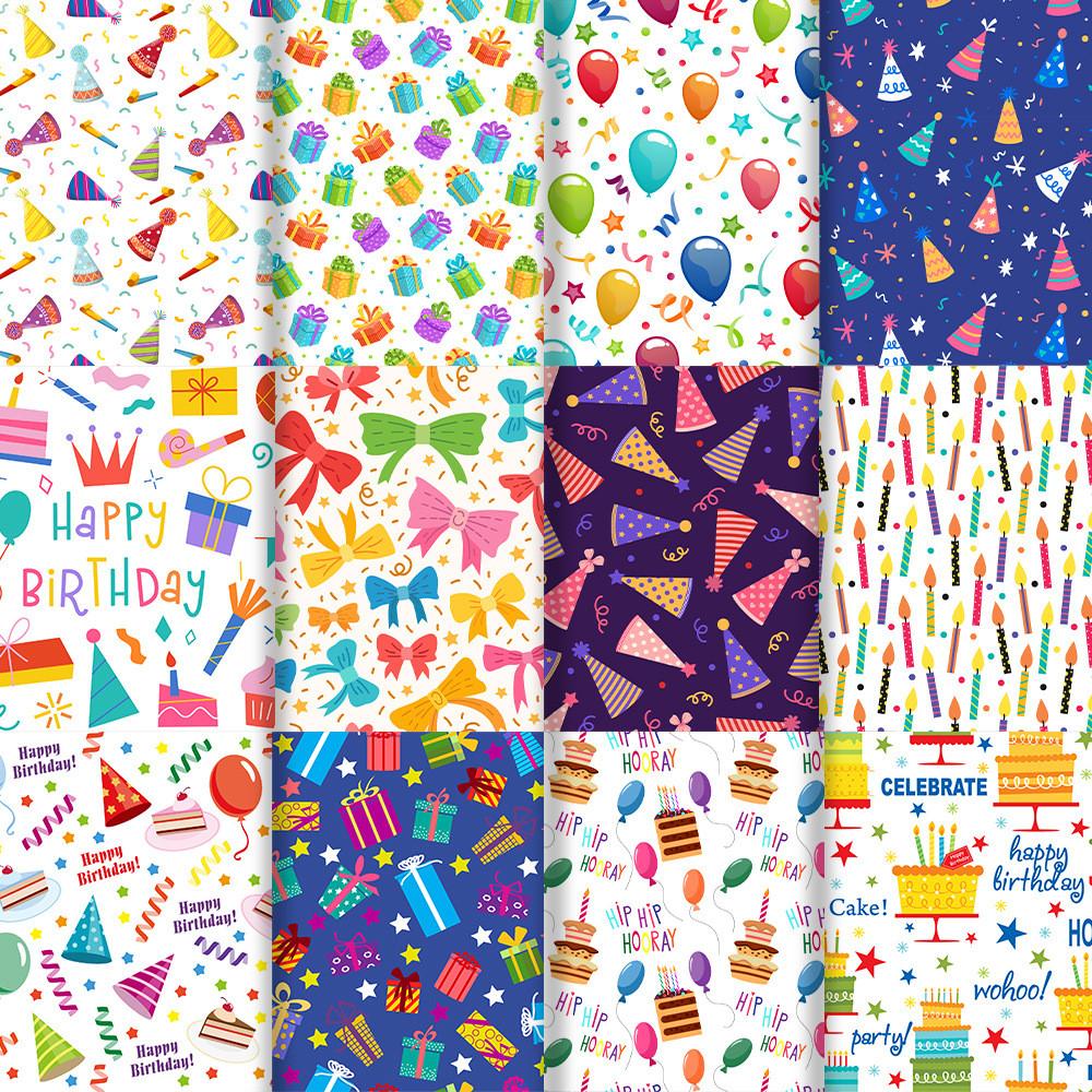 Creative Party Birthday Cartoon Animal Cake Pattern Decorative Paper Packaging