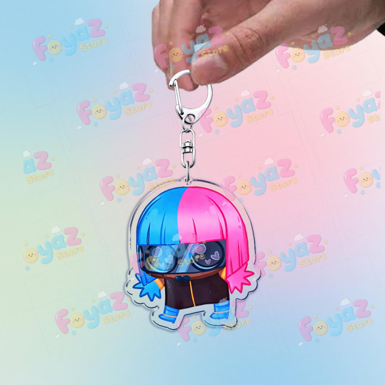 

Fashion Game Dispatch Art Keychain for Accessories Funny Waterboy Sonar Prism Gaming Keyrings Key Chains Fans Gifts