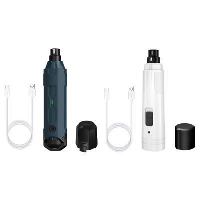 Quiet Rechargeable Dog Cats Nail Trimmer With Low Noise Motor And 2/6 Speed For Grooming