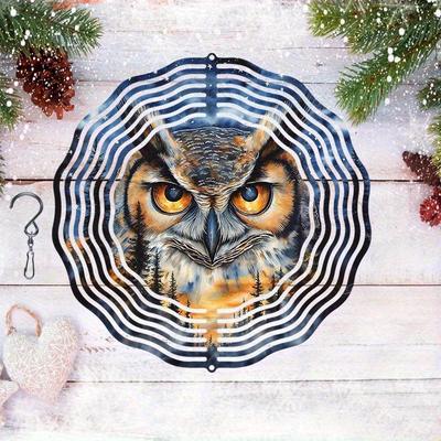 10 Inch Hanging Wind Spinner with 360 Degree Hook for Balcony Garden Decor Spring Summer Outdoor Decoration