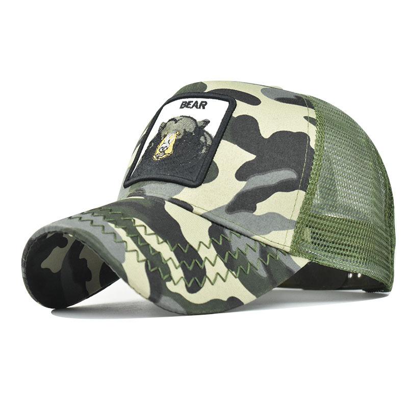 Spring New Models, Animal Embroidery, Net Hat, Baseball Hat, Men's and Women's Hats, Hip-hop Caps
