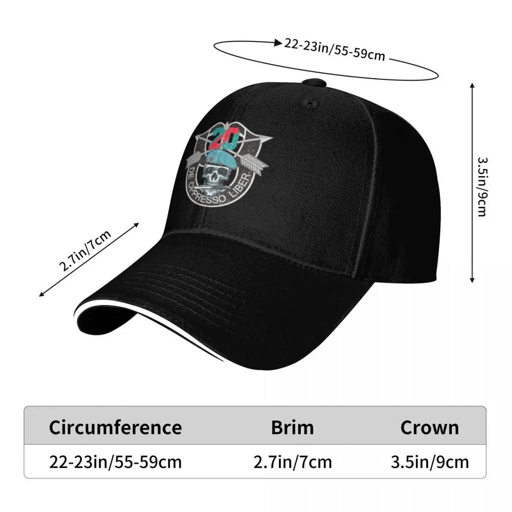 US Army 20th Special Forces Custom Baseball Caps Women Men Printing Male Beach Golf Hat Peaked Cap