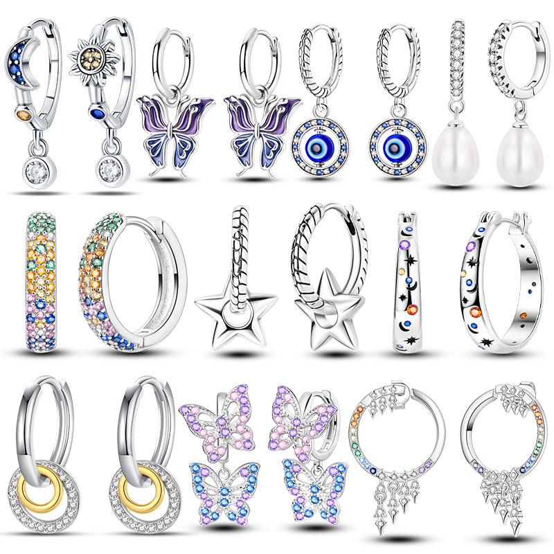 Plated Hoop Earring for Woman Pendientes Drop Earring Fashion Jewelry