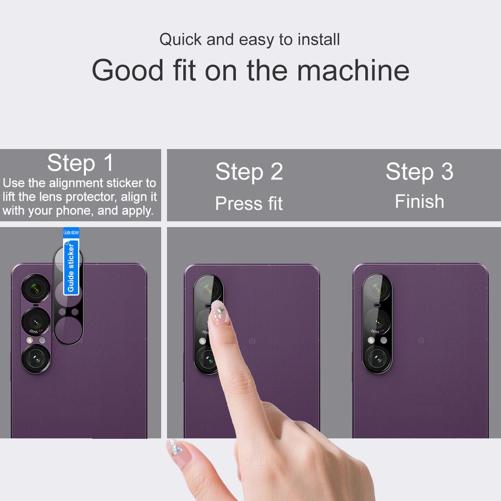 Pro Sony Xperia 1 VII Sklo IMAK Vysoké rozlišení Integrovaná skleněná fólie na objektiv
