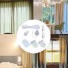 32mm Roller Blind Fittings Set Plastic Brackets Beaded Chain Rolling Curtain Shade Replacement Repair Kits with Screws