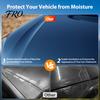 Waterproof Car Cover for Automobiles, All Weather UV Protection Outdoor Full Exterior Cover, Rain Sun Snow Protector with Door Zipper, 242x81x77 inch,