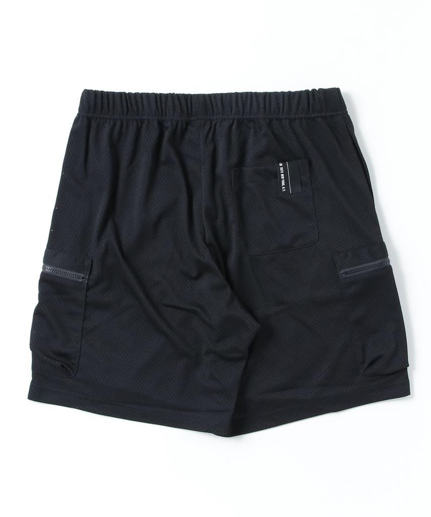 Avirex MESH CARGO SHORTS (Official Store Exclusive) Men's Mesh Cargo Shorts, Size L, 010, Black, 783-4113009