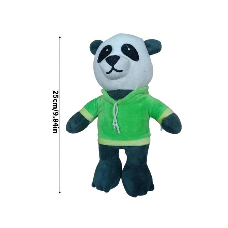 Cute Cartoon Panda Superman Plush Toy For Kids, Short-haired Stuffed Animal Doll