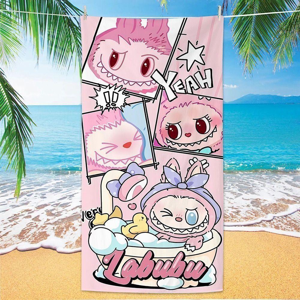 Cute Cartoon Children's Bath Towels, Running Sports Quick-drying Towels, Swimming Bath Towels, Beach Towels