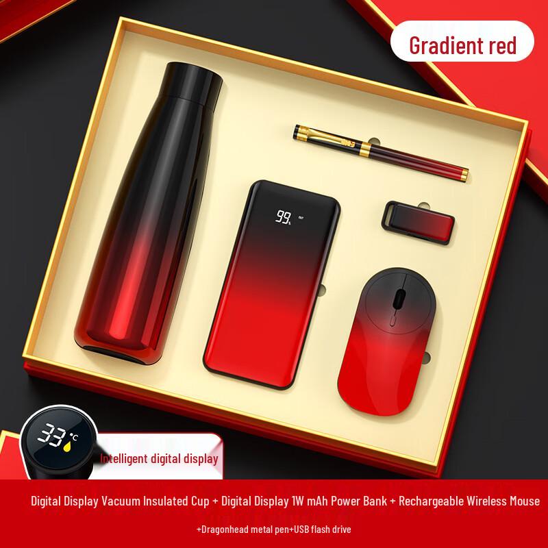 Ally Gradient Insulated Mug & Tech Accessories Gift Set