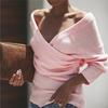 2026 Europe Autumn/Winter Women's Slim Fit V-neck Knitwear Pullover Sweater