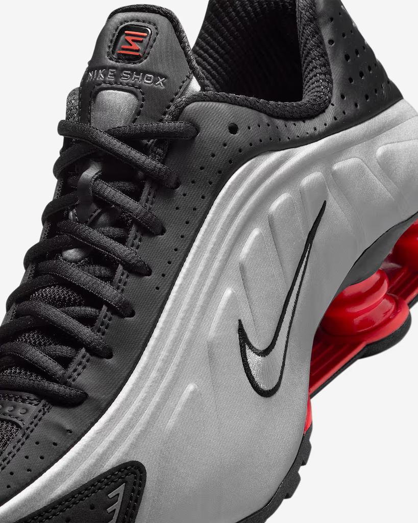 AR3565-011 Nike Shox R4 Black Light Crimson Metallic Silver 2025 (Men's)