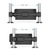 Universal Retractable Car Backrest Cell Phone Holder 360 Degree Rotation Adjustable Seat Rear Holder for Tablet 5-13 Inches