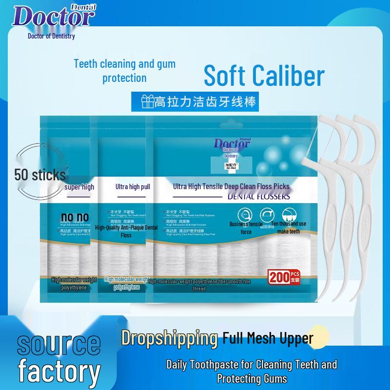 Dr. Ya High-Tension Dental Floss & Floss Picks Family Pack - 200 Count