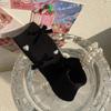 Korean Chic Calf Sock for Kids Girl Sweet Fashion Bow Heart Style Sock Spring Soft Cotton School Girl Pile Socks