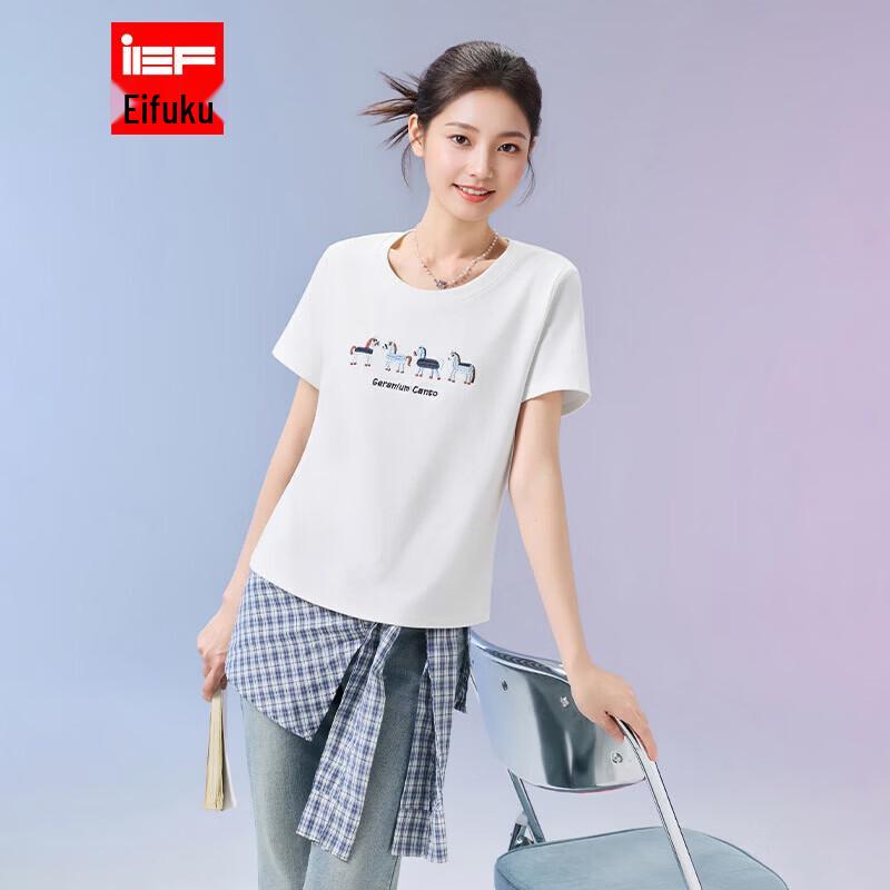 IEF 2026 Spring/Summer Women s Versatile Casual T-Shirt S