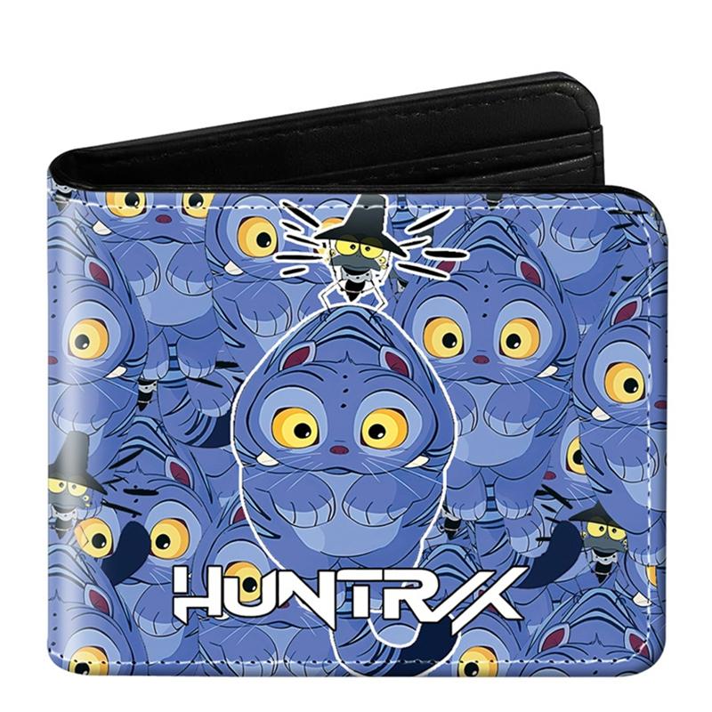 Demon Hunter Pu Anime Cartoon Print Short Wallet Rumi Mira Zoey Saja Storage Bag Birthday Gift