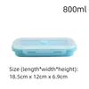 New Silicone Stackable Lunch Box Collapsible Food Storage Container Foldable Microwaveable Leftover Meal Box Kitchen Accessories