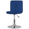 VidaXL Chaise pivotante de salle à manger, Bleu Tissu