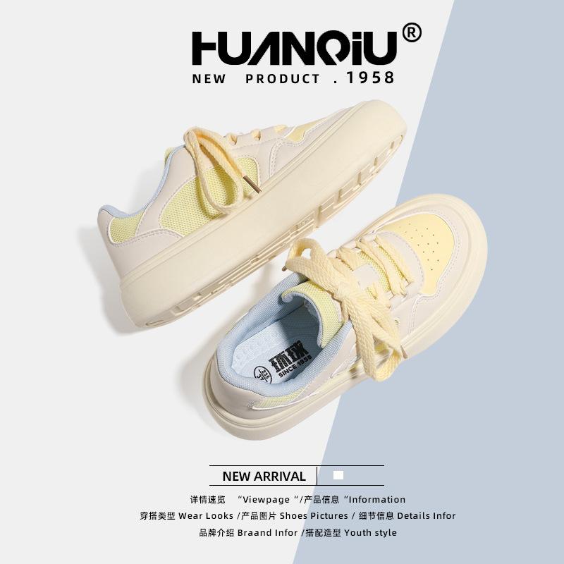 Global platform shoes women's XHQ-G398W new summer mesh breathable board shoes casual student board shoes women