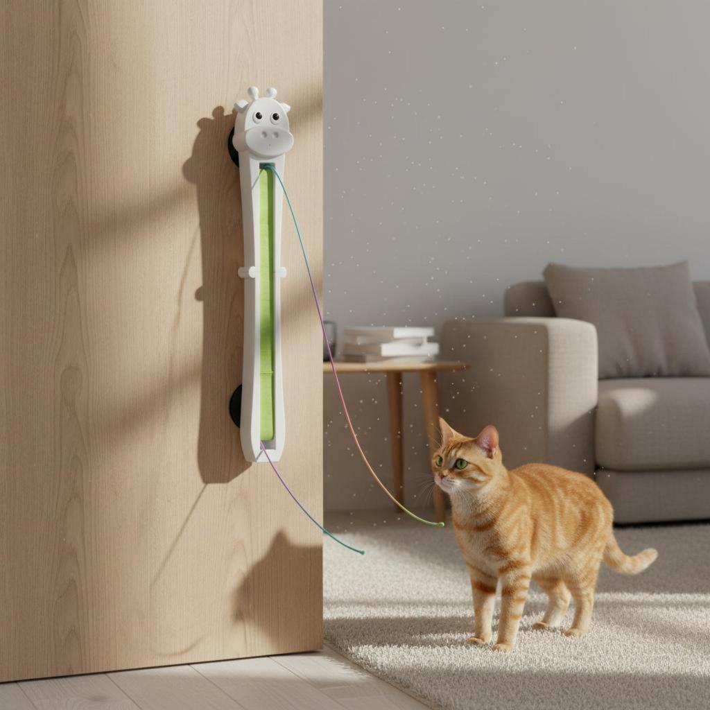 Automatic Flying Rope Cat Toy Complimentary Installation Electronic String