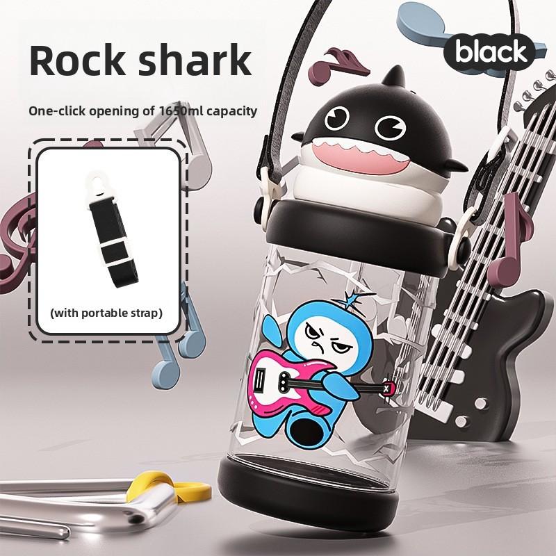 Cartoon Childrens Plastic Cup With Straw And Heat Resistant Material For Outdoor Use