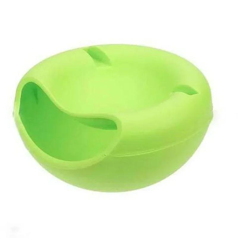 Consumabile practice pentru casă Tava leneșă pentru fructe Detașabilă cu strat dublu Tava pentru bomboane și fructe Cutie de gunoi de birou Semințe de floarea-soarelui picante