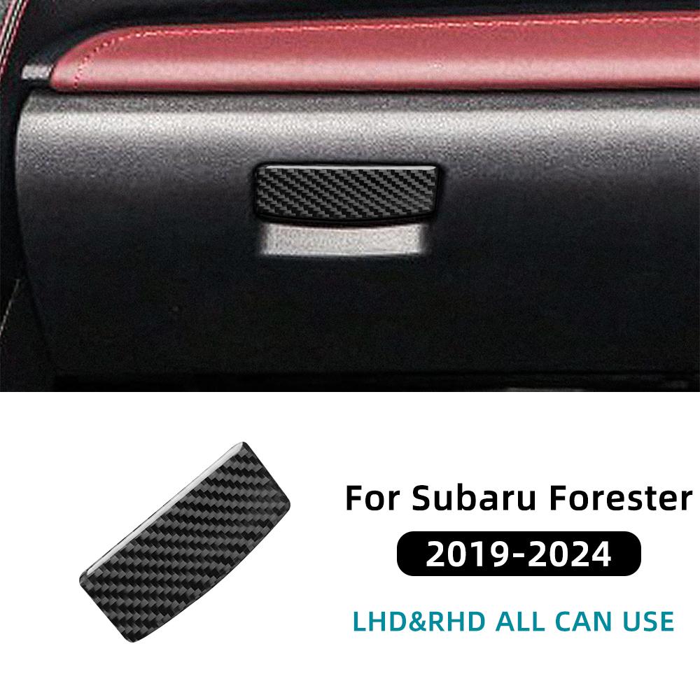 Real Soft Carbon Fiber Sticker For Subaru Forester 2019 2020 2025 2025 2025 2025 LHD RHD Car Passenger Co-Pilot Box Switch Trim