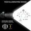 Led Flashlight, Usb Rechargeable Flashlights, Led Flashlight Extremely Bright 2PCS