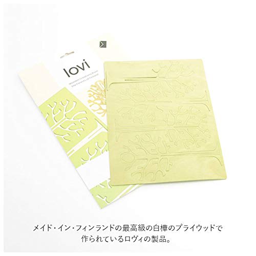 Lovi Ornament Card Tree, 16.5cm, NT, Natural Birch, Assembled, Made in Finland