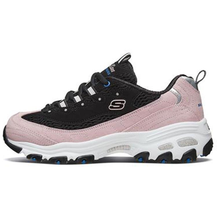 (WMNS) Skechers D lites 1.0 Sports Shoes Black/Pink Women s 13171-BKPK EU 35