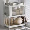 Multifunctional 3-Tier Stainless Steel Countertop Dish Drying Rack
