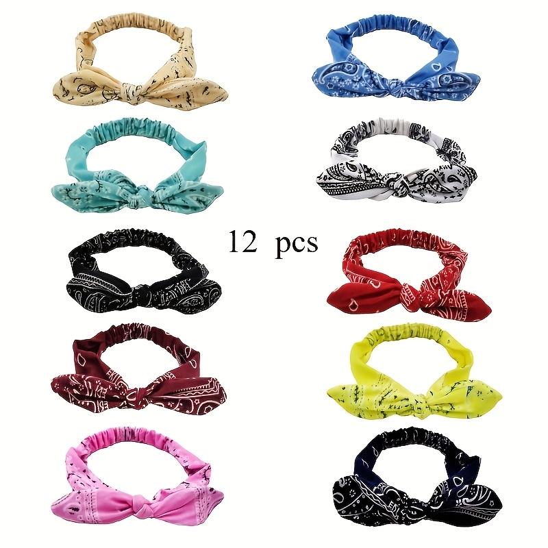

12 piece elastic hair band - suitable for fitness enthusiasts, twisted design | elastic hair band, gym accessories