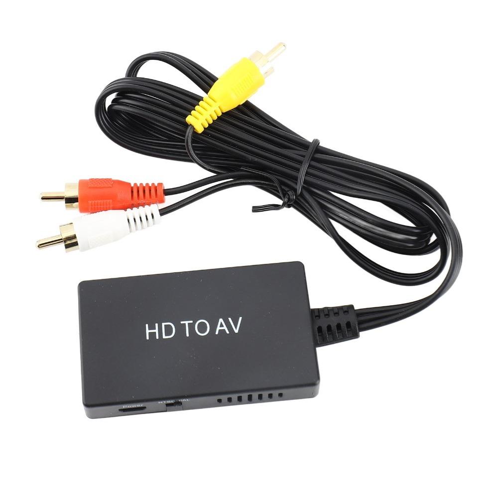 HD To AV 3RCA HD Multimedia Interface To Audio and Video Converter TV Adapter  Old TV