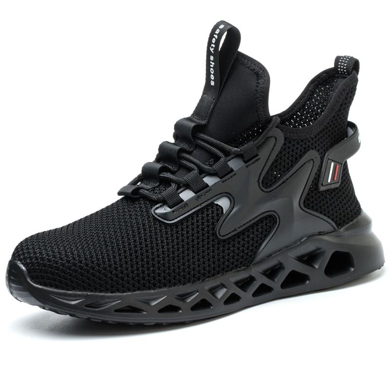 Breathable mesh Men's safety shoes Puncture-Proof Work Sneakers Steel toe shoes Lightweight comfortable Indestructible shoes
