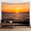 Sea view tapestry, sunrise and sunset wall hanging, aesthetic tapestry, home hanging cloth, living room, bedroom, art decoration