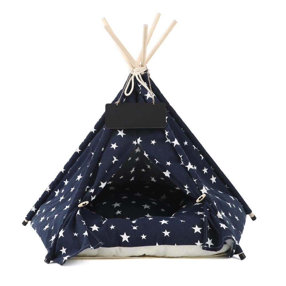 Cozy Detachable Pet Tent House Winter Warm Cat Dog Bed Washable Cushion Mat for Kittens Puppies Indoor Outdoor Shelter