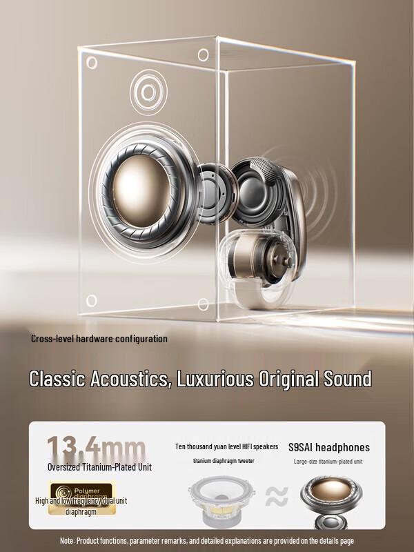 SANAG S9S AI Air-Bone Conduction Ear-Clip Bluetooth Headphones