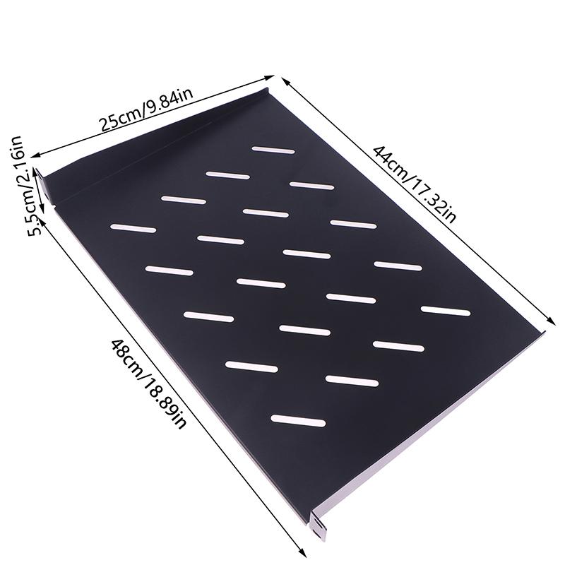 1U Server Rack Mount Shelf Vented Cantilever Tray For 19Inch Network Equipment Rack & Cabinet, Fine Workmanship